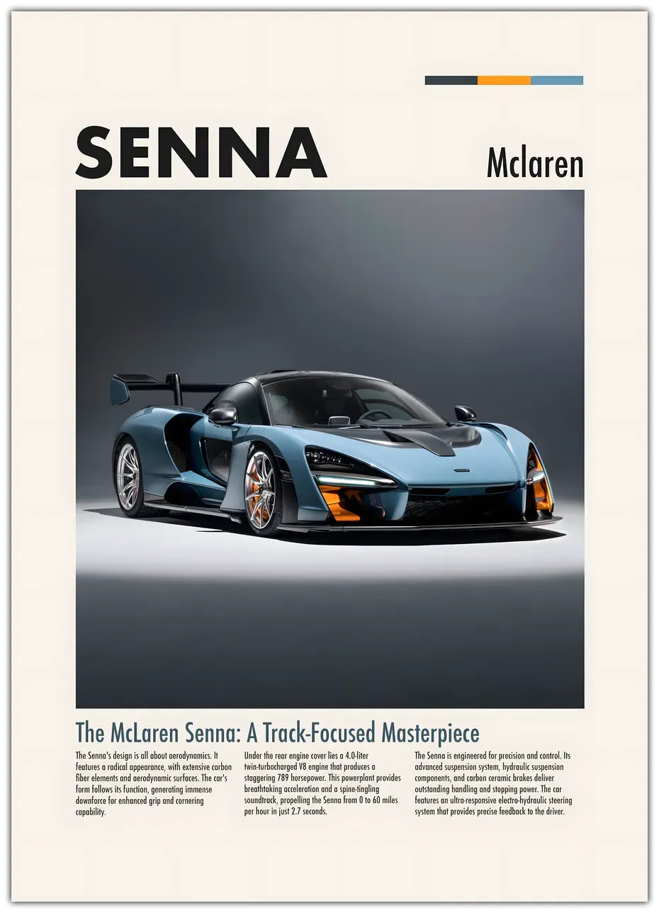 McLaren Senna Plakat