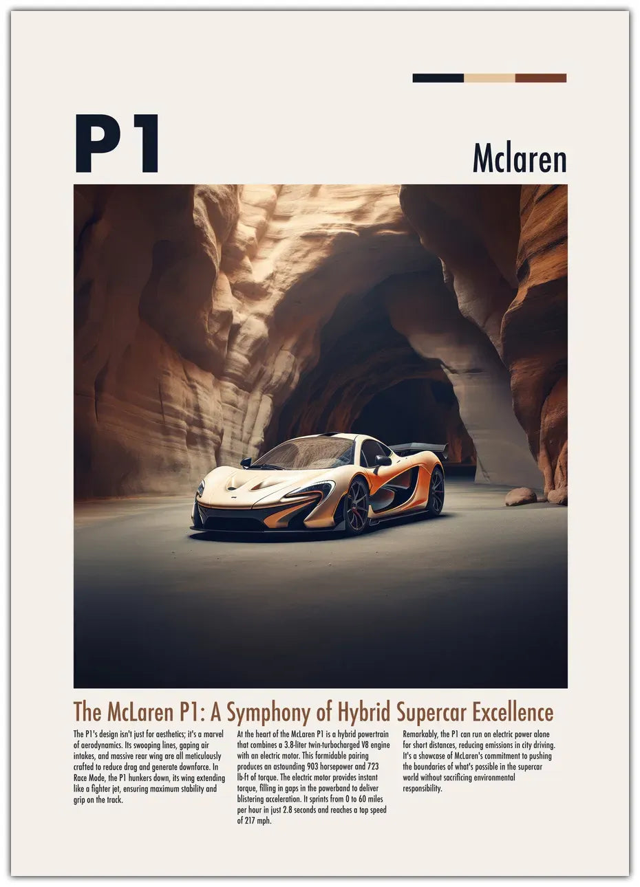 McLaren P1 Plakat
