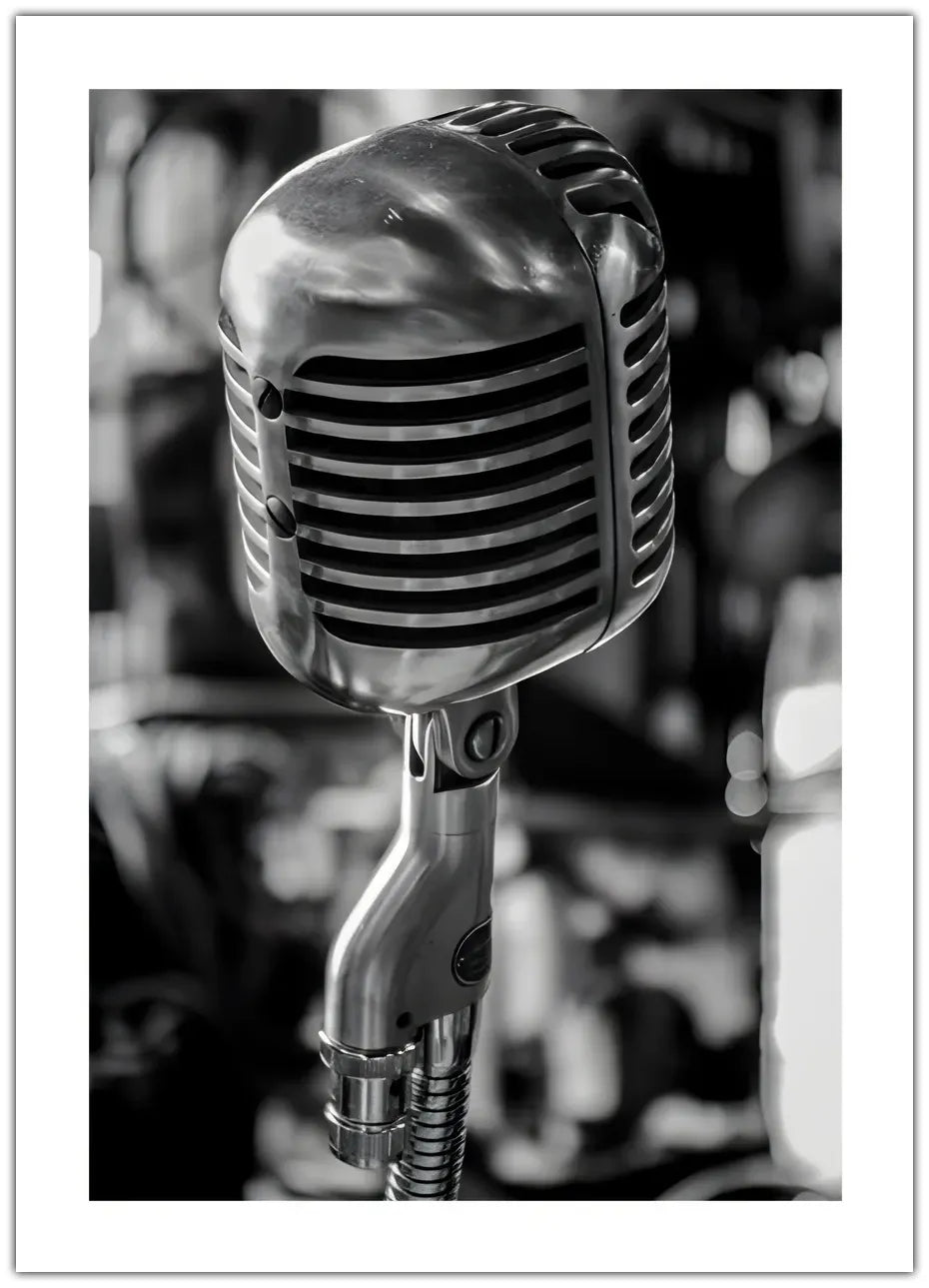 Antique Microphone Plakat