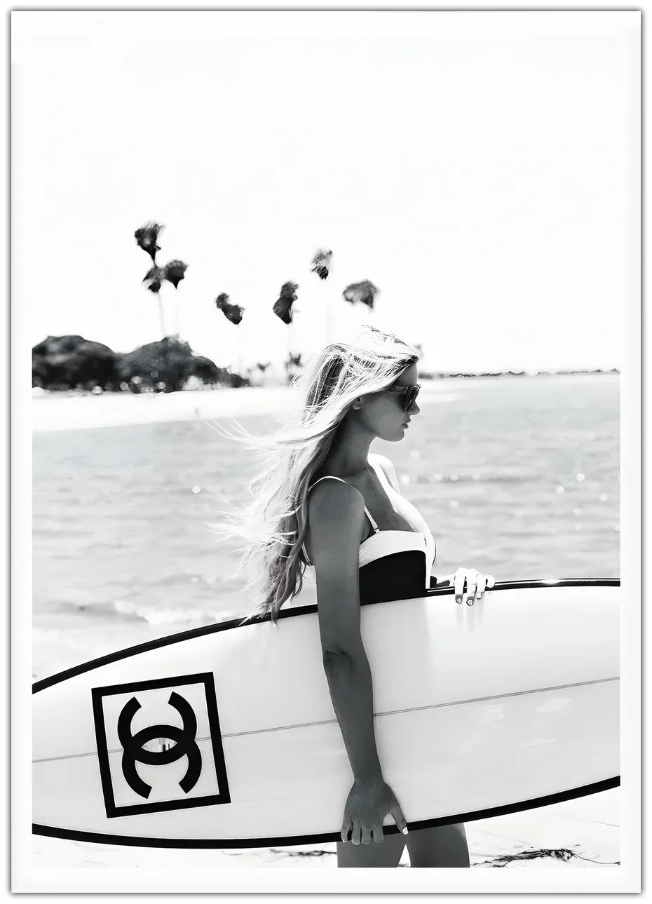Chanel Surfboard Plakat