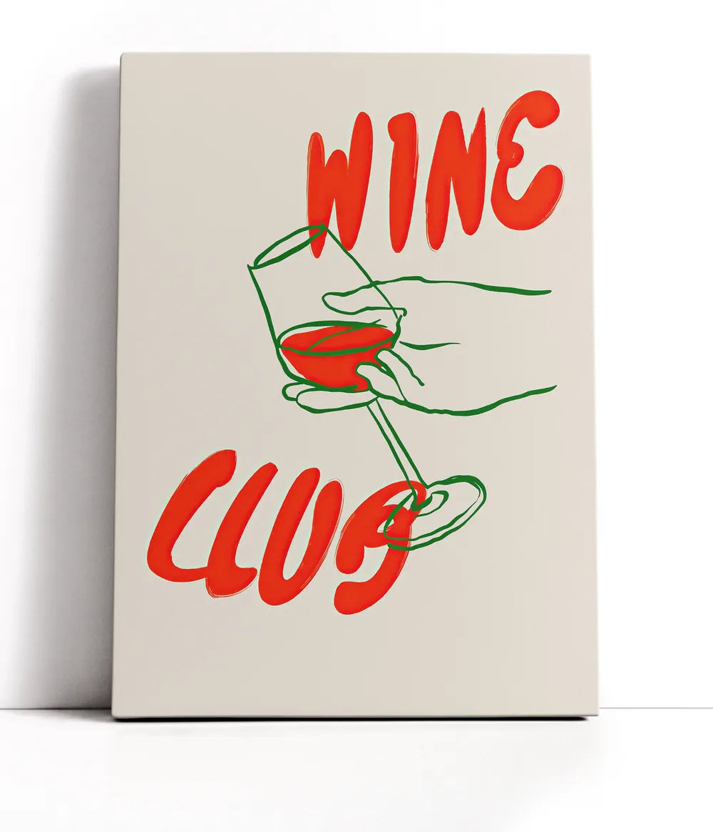 Wine Club Lærred