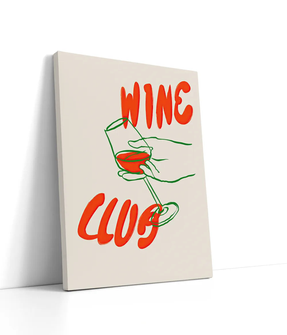 Wine Club Lærred