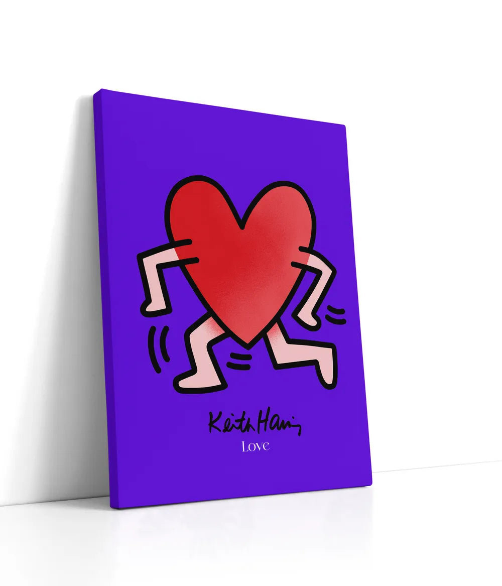 Keith Haring - Love Lærred