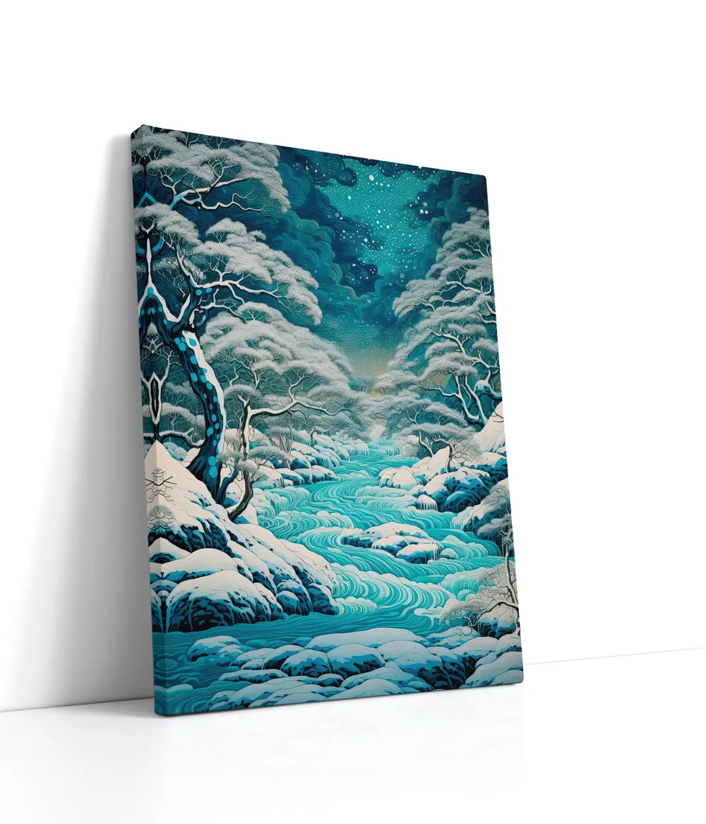 Winter In Japan Lærred