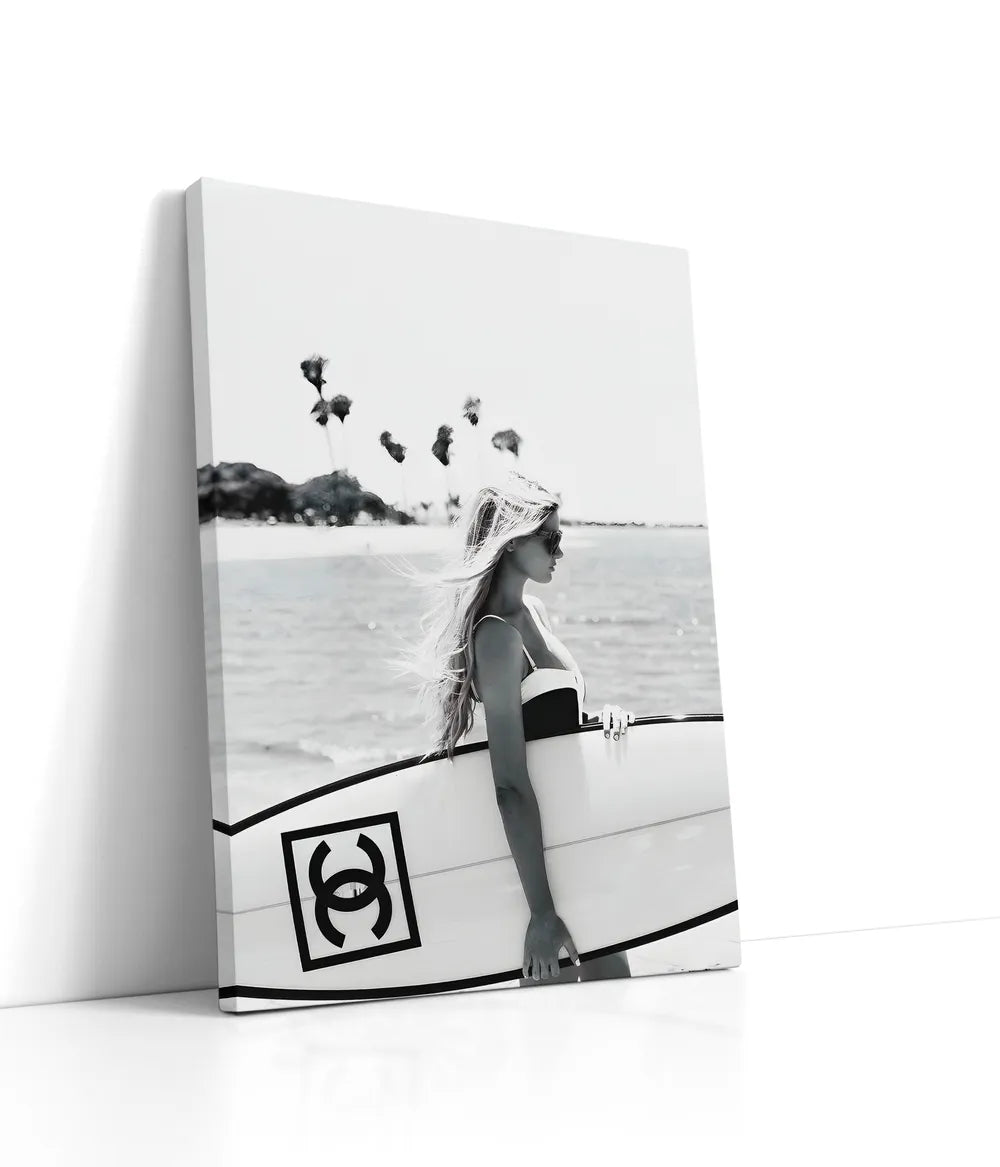 Chanel Surfboard Lærred