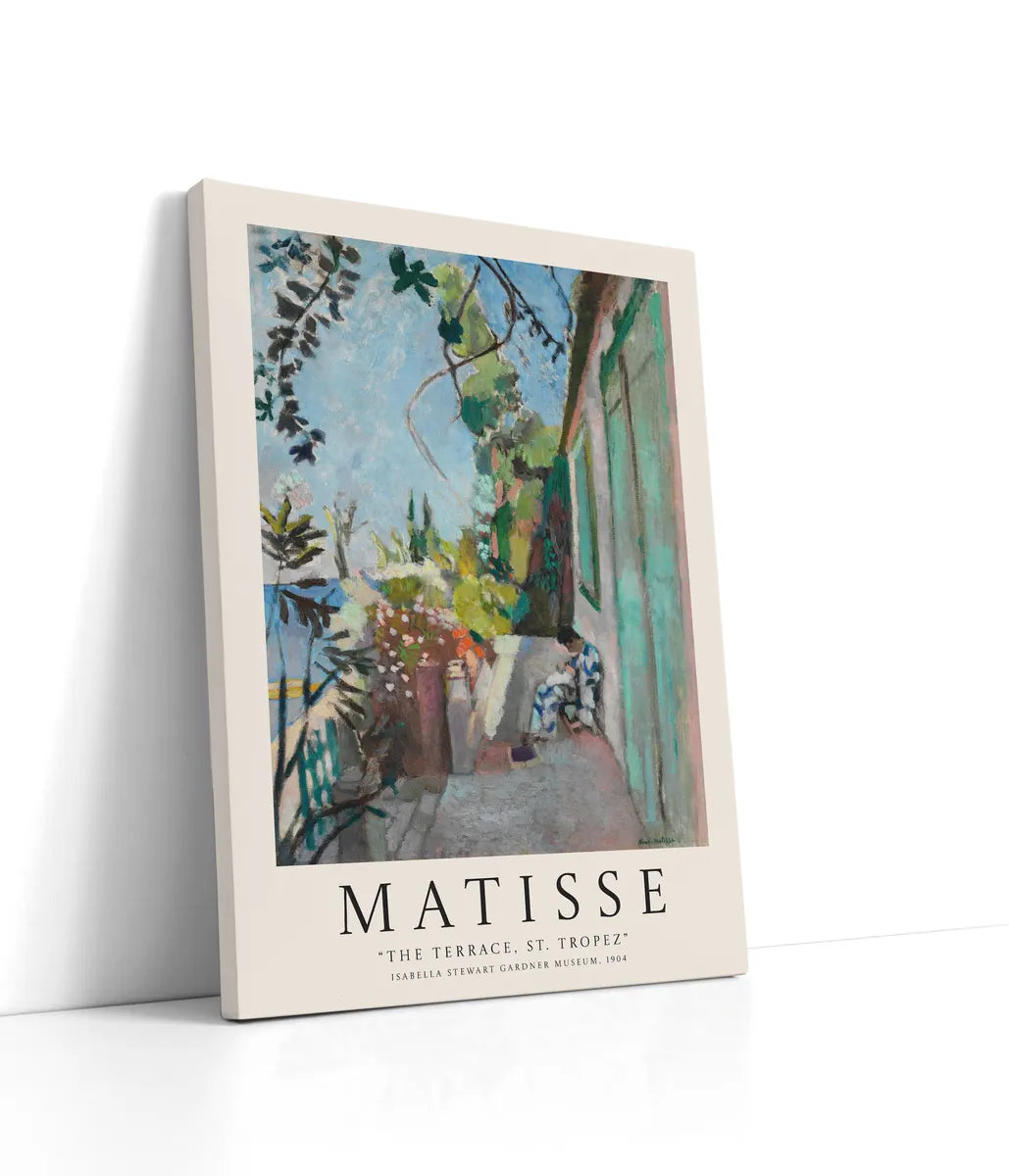 Henri Matisse - The Terrace, St. Tropez Lærred