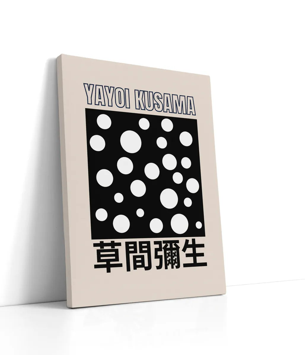 Yayoi Kusama - Black Dots Lærred