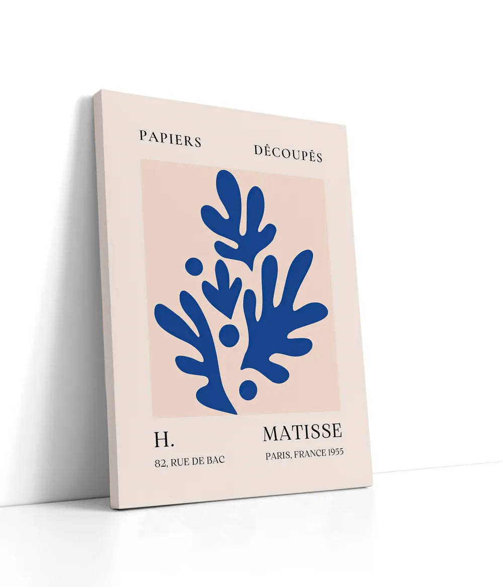 Henri Matisse -  Blue Coral Lærred