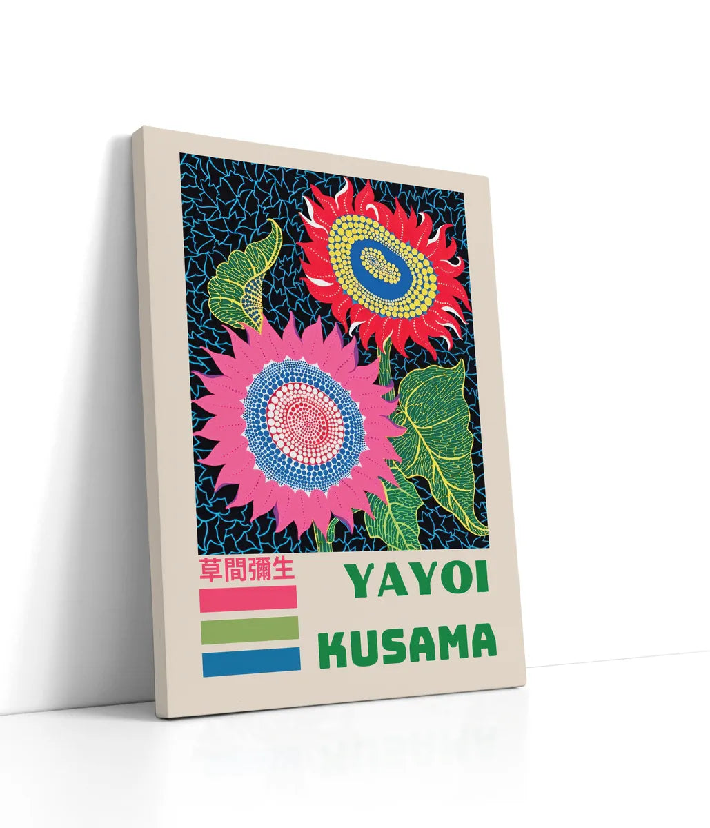 Yayoi Kusama - Sunflower Lærred