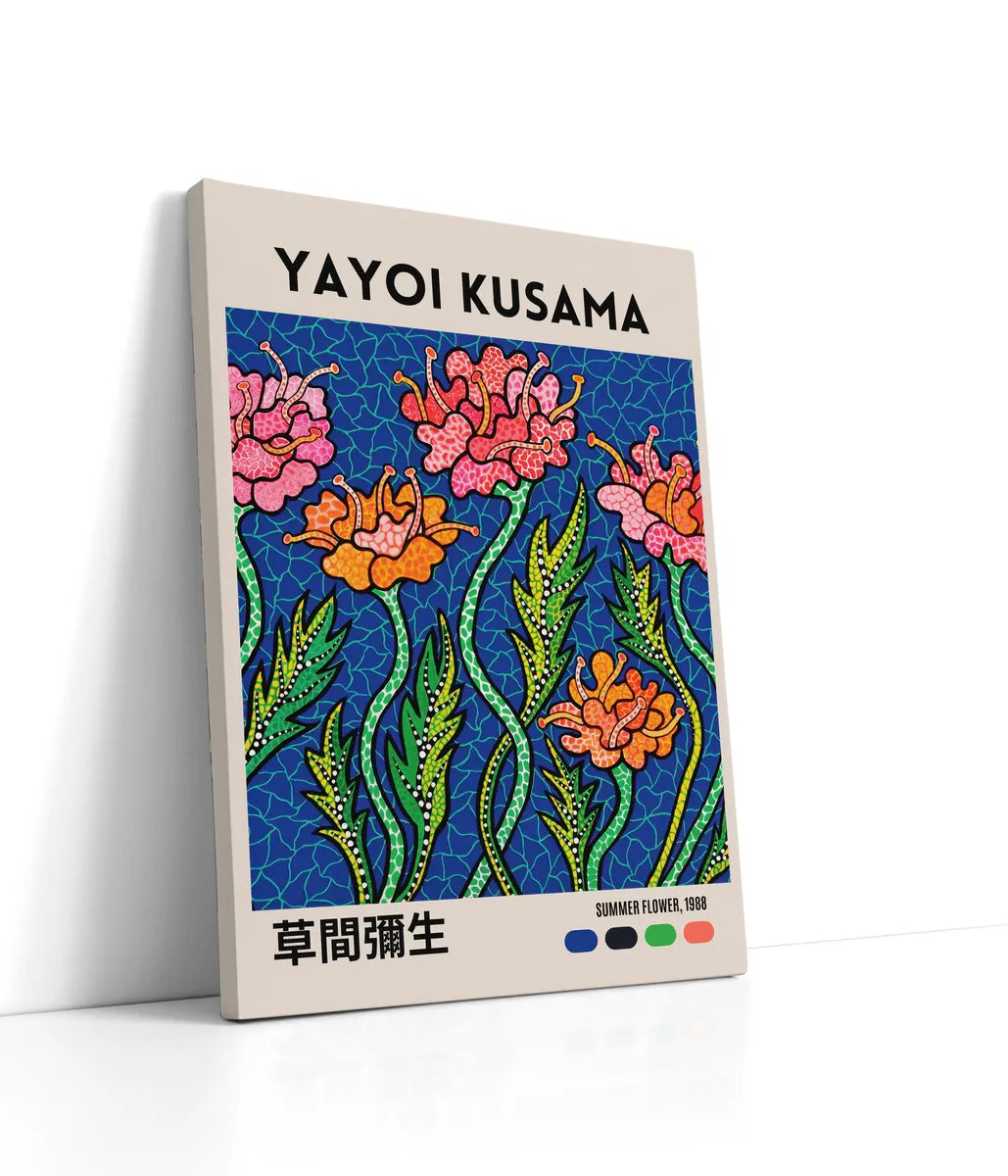 Yayoi Kusama - Summer Flower Lærred