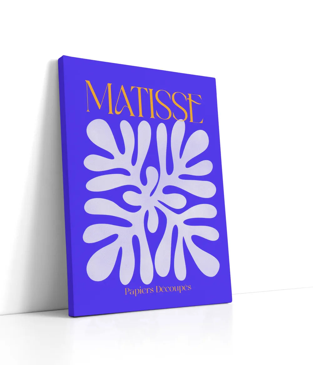 Matisse -  Purple Papiers Découpés Lærred