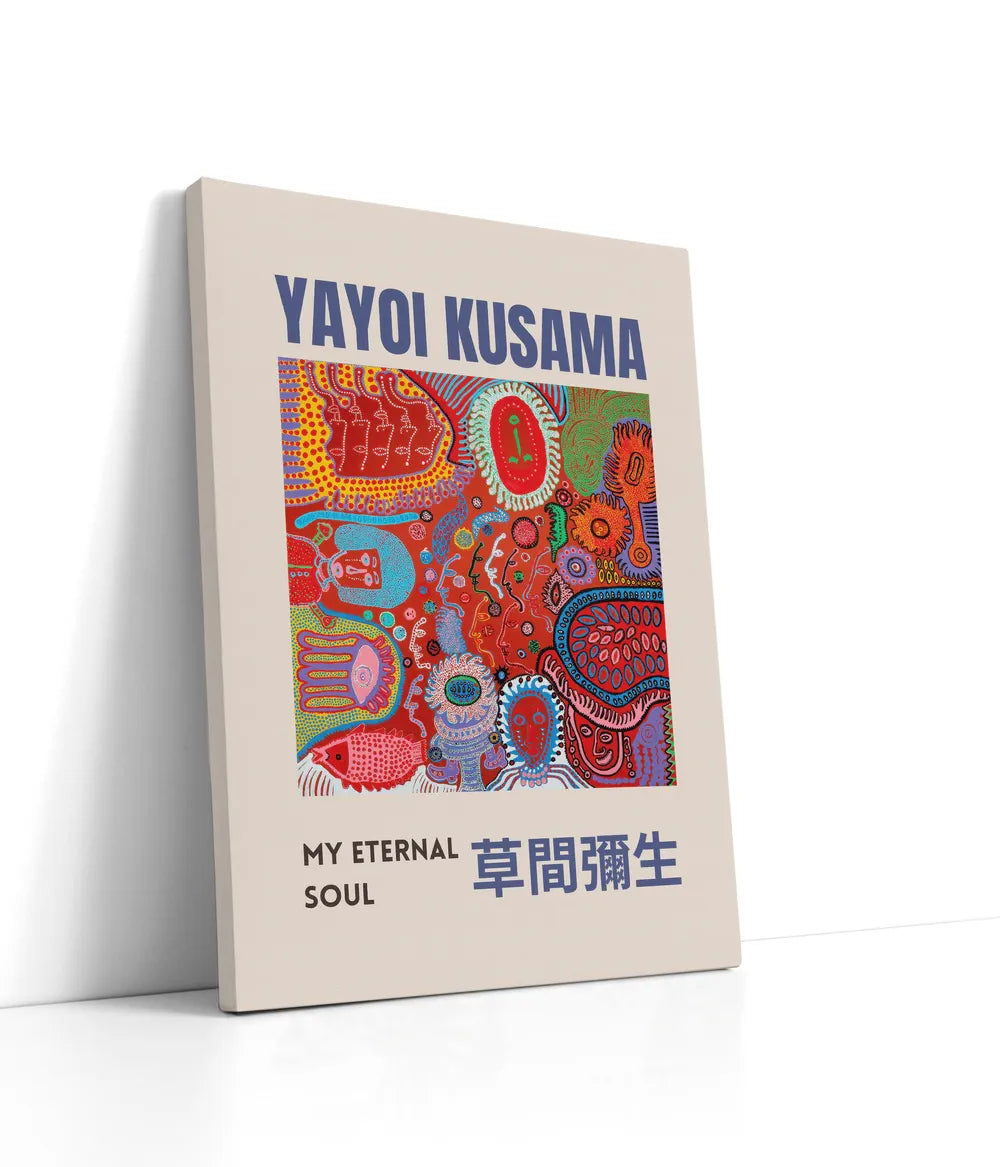 Yayoi Kusama - My Eternal Soul Lærred