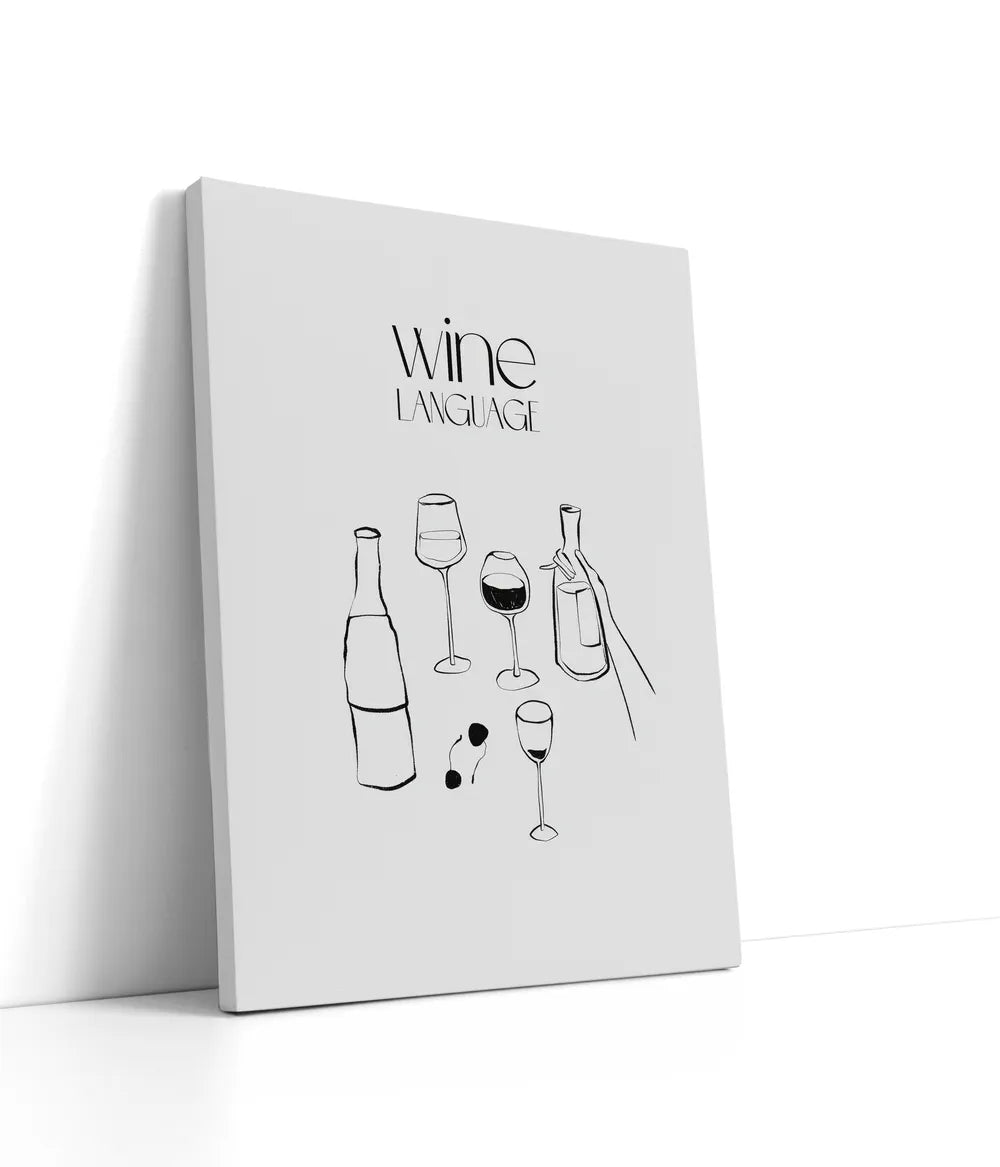 Wine Language Lærred