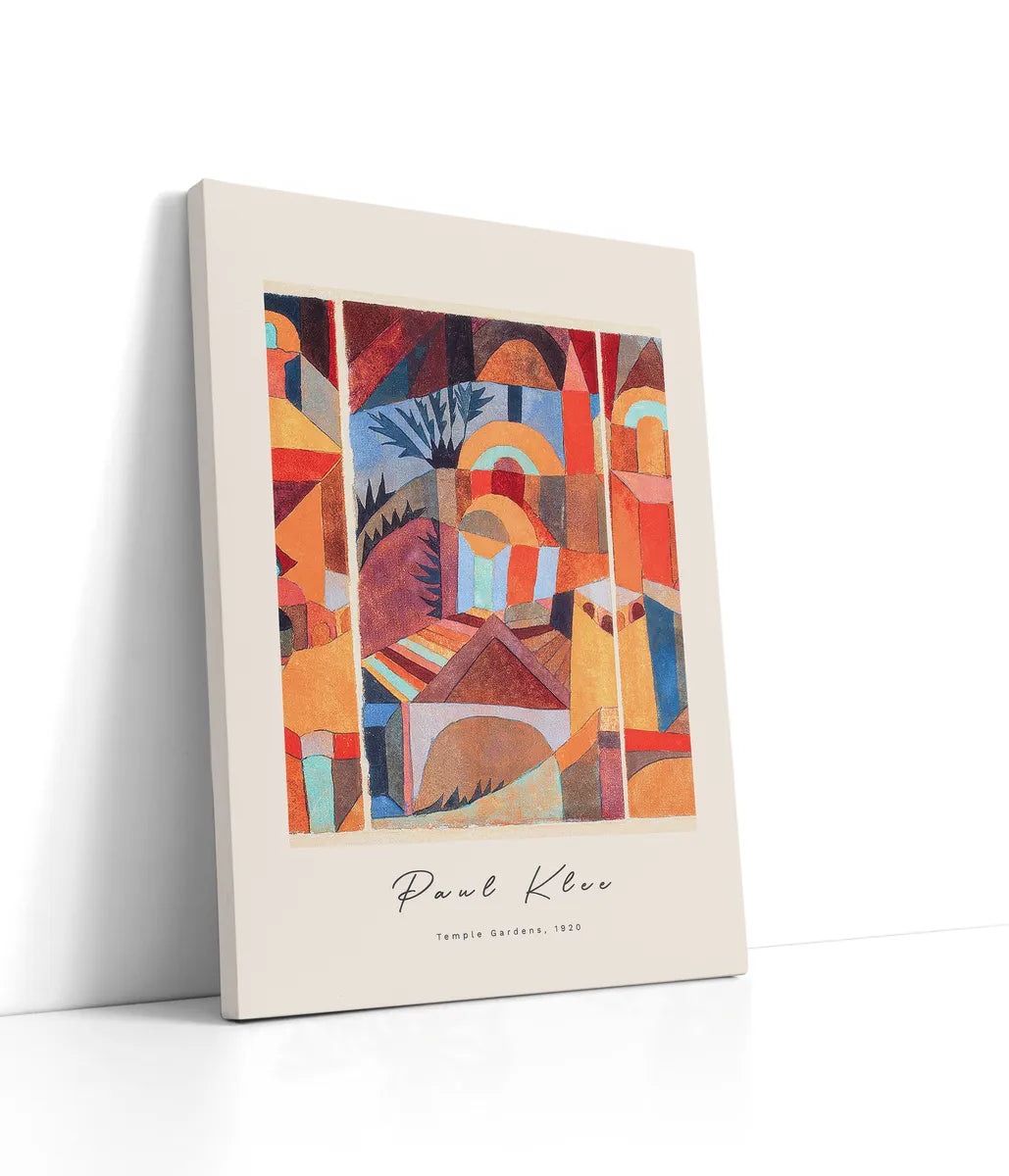 Paul Klee - Temple Garden Lærred