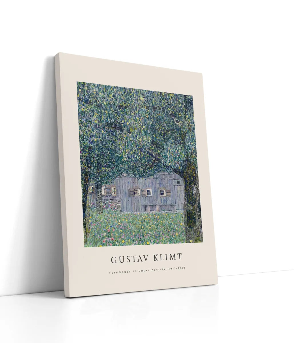 Gustav Klimt - Farmhouse In Upper Austria Lærred