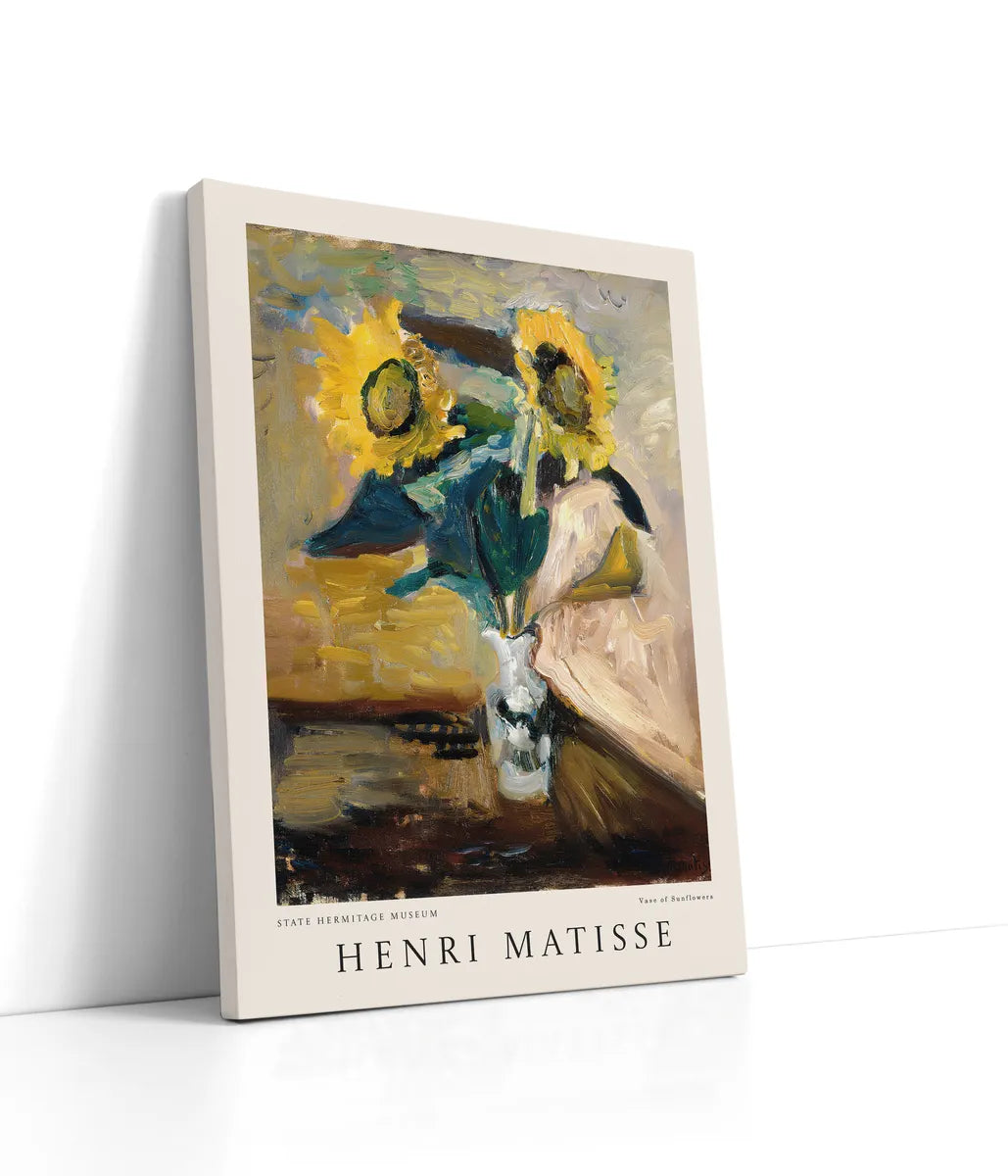 Henri Matisse - Vase Of Sunflowers Lærred