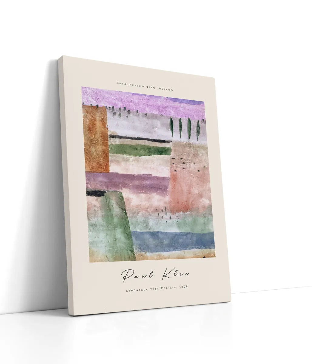 Paul Klee - Landscape With Poplars 2 Lærred