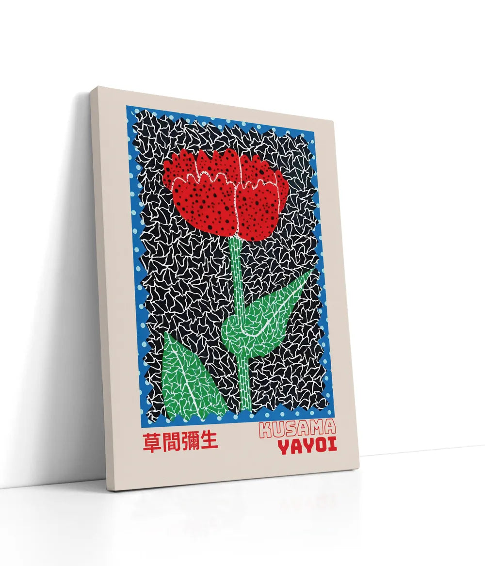 Yayoi Kusama - Red Tulip Lærred