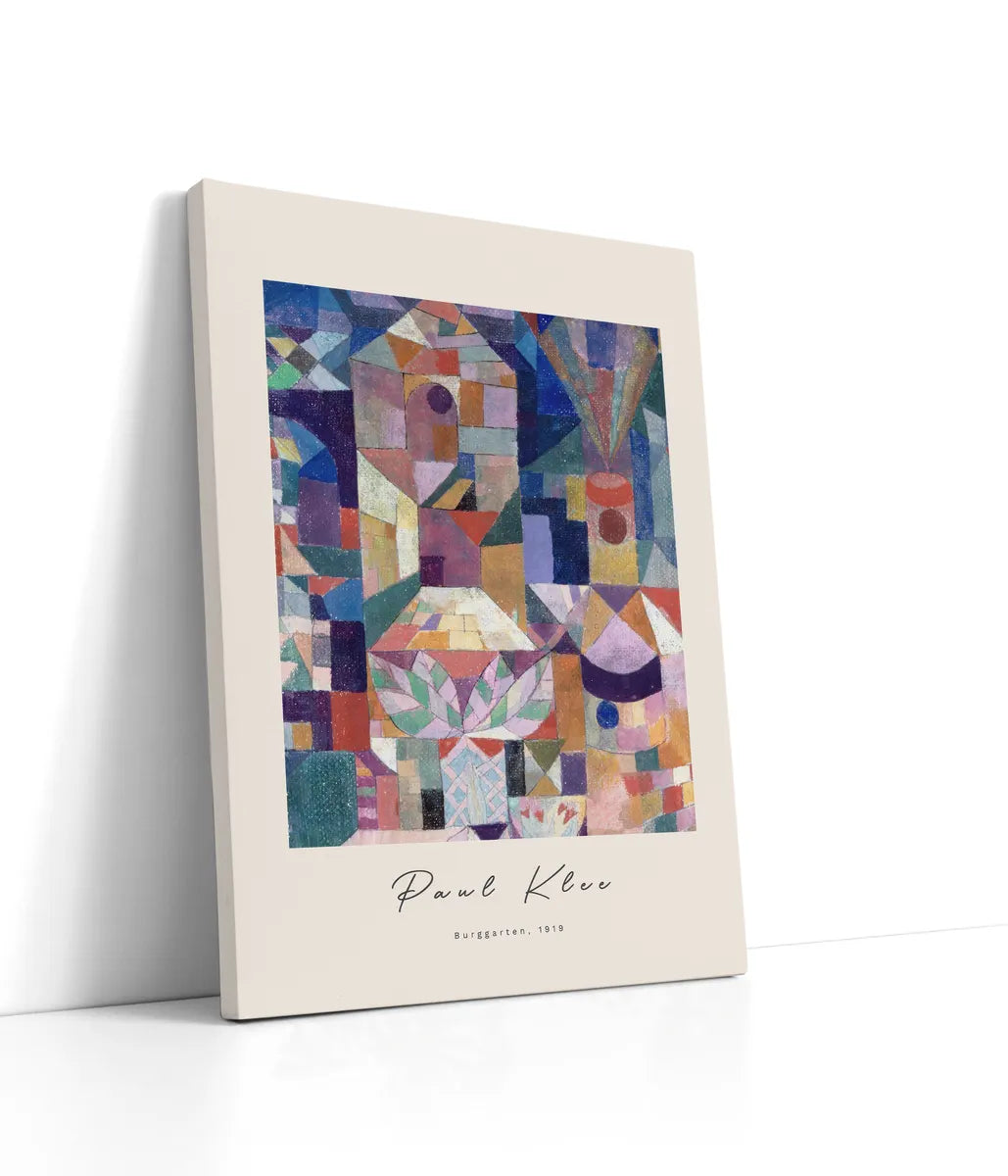 Paul Klee - Burggarten Lærred