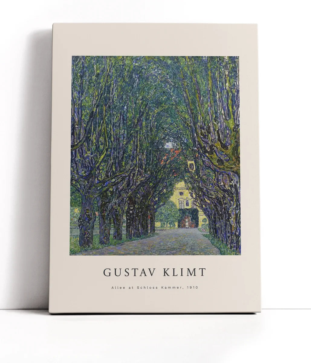 Gustav Klimt - Allee At Schloss Kammer Lærred