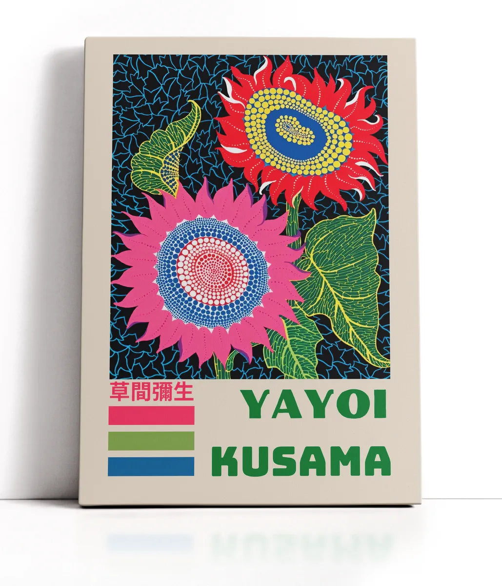 Yayoi Kusama - Sunflower Lærred