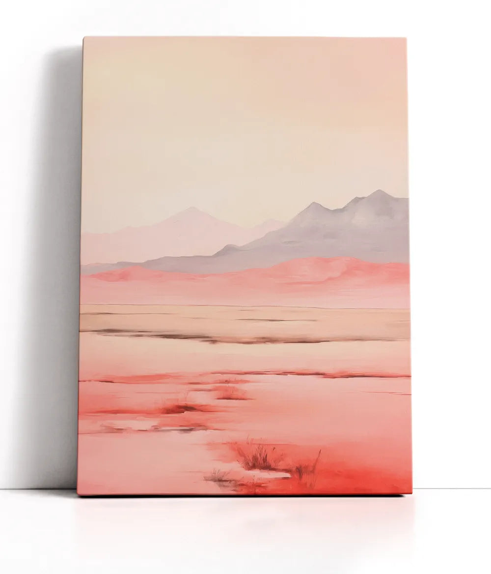 Red Savannah Abstract Lærred
