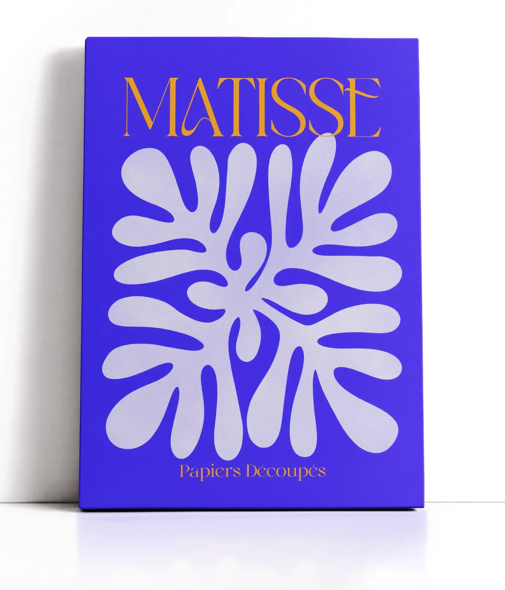 Matisse -  Purple Papiers Découpés Lærred
