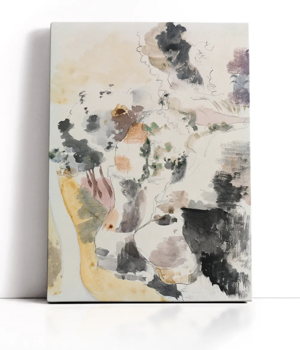 Paul Nash - Cliffs Lærred