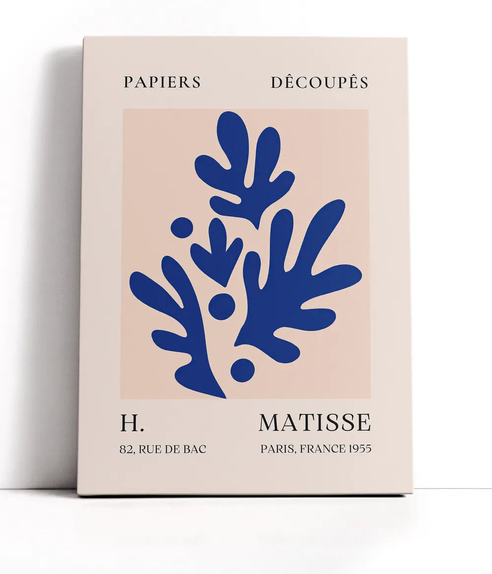 Henri Matisse -  Blue Coral Lærred