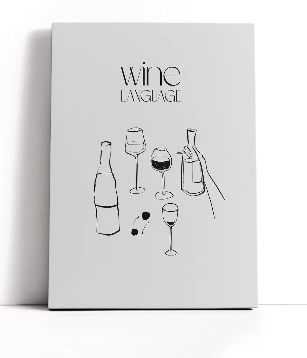 Wine Language Lærred
