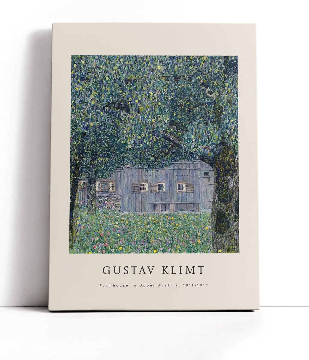 Gustav Klimt - Farmhouse In Upper Austria Lærred