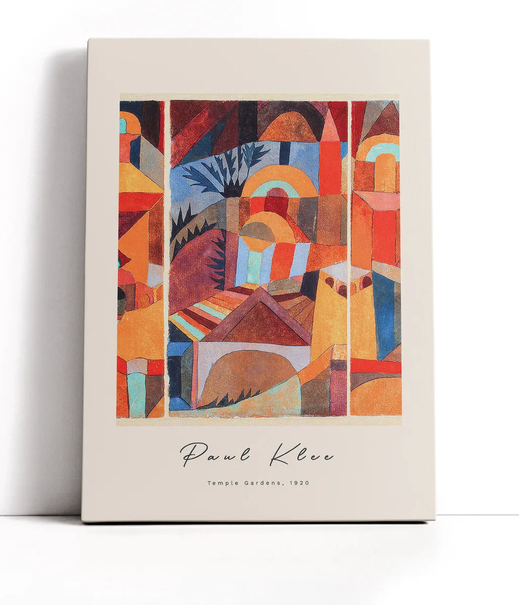 Paul Klee - Temple Garden Lærred