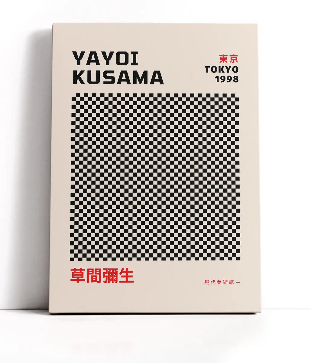 Yayoi Kusama - Black Dots Tokyo 1998 Lærred