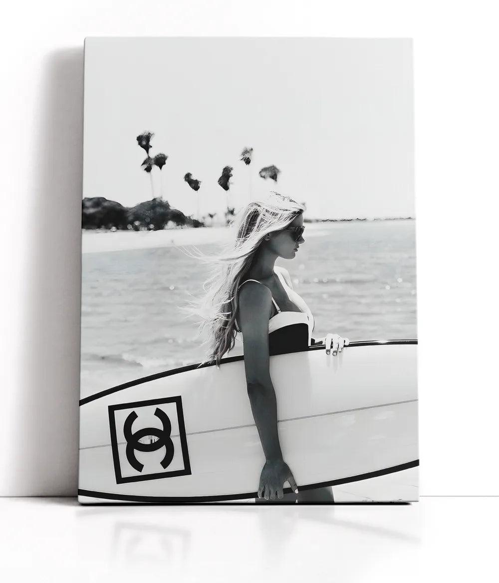 Chanel Surfboard Lærred