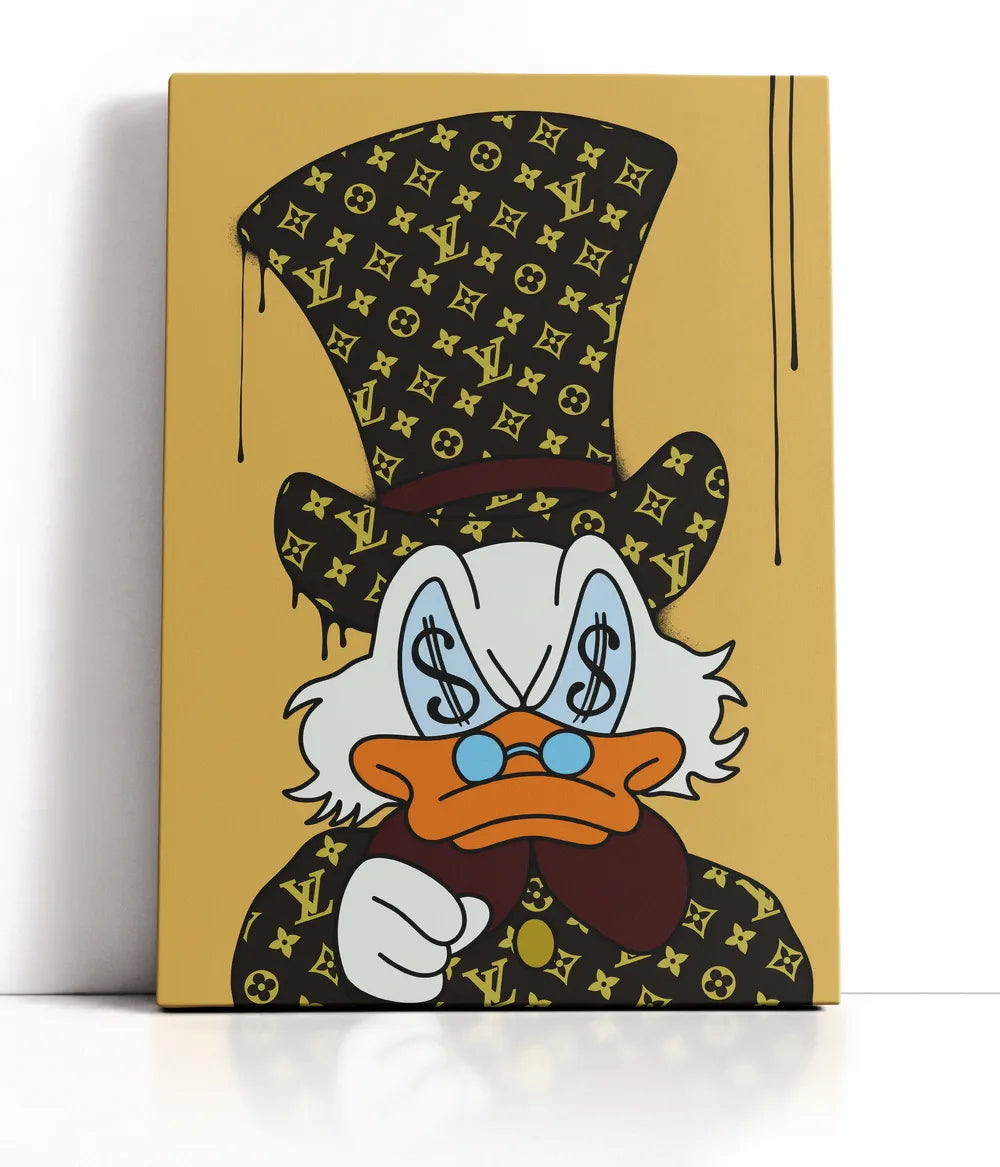Scrooge Mcduck x Louis Vuitton Lærred