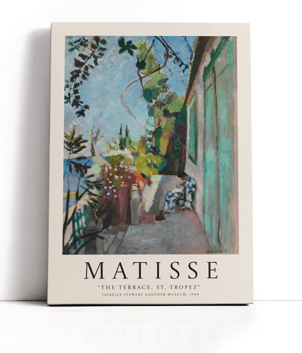 Henri Matisse - The Terrace, St. Tropez Lærred