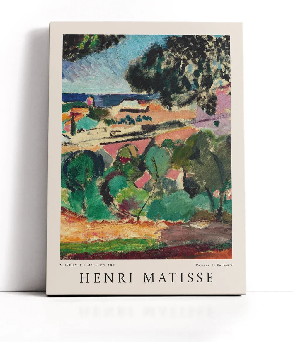 Henri Matisse - Paysage á Collioure Lærred
