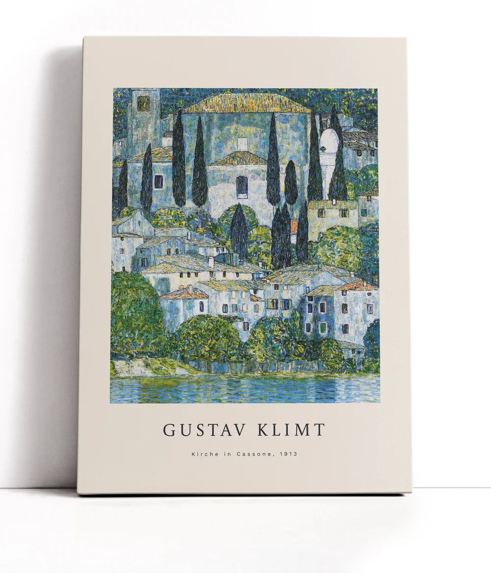Gustav Klimt - Kirche In Cassone Lærred