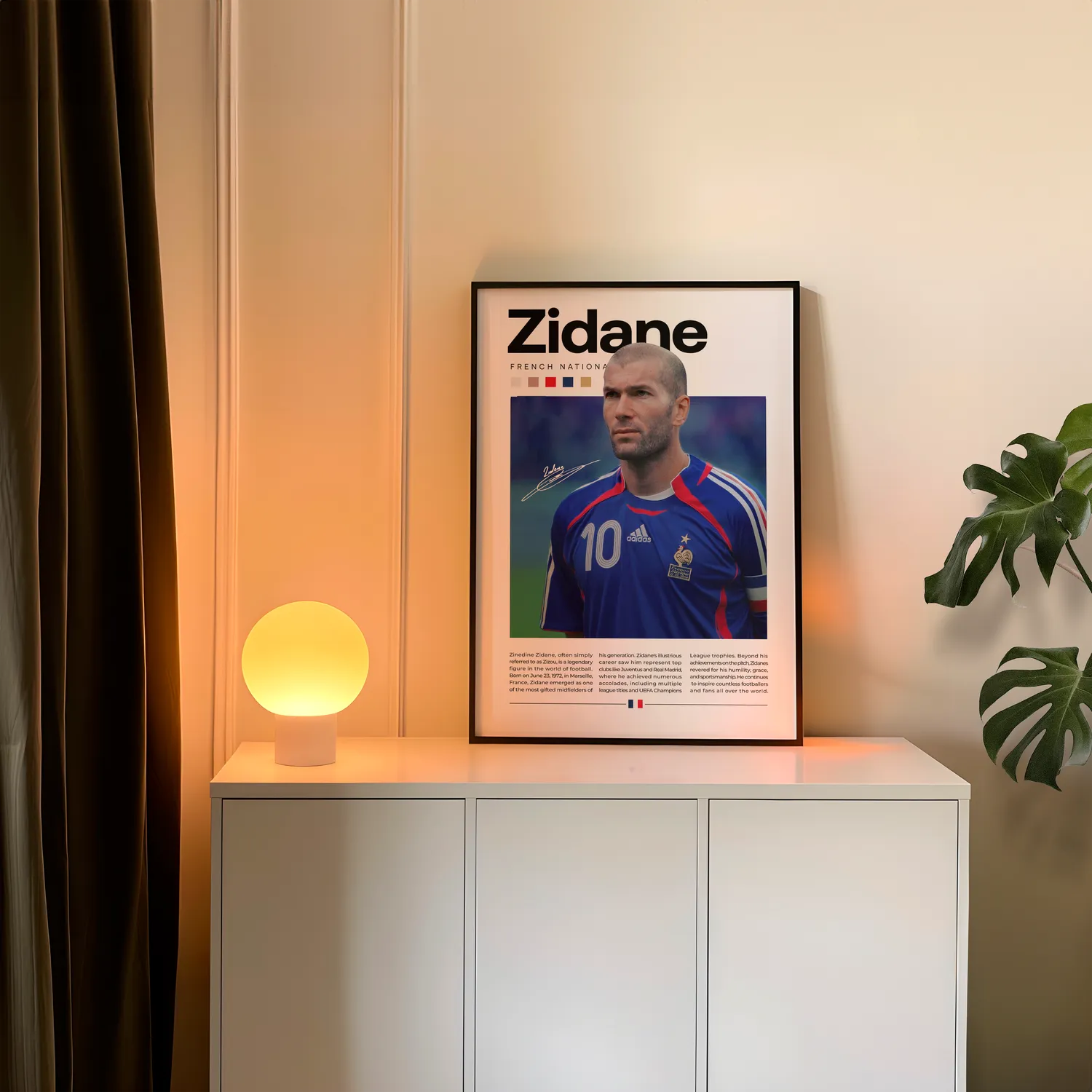 Zinedine Zidane Plakat