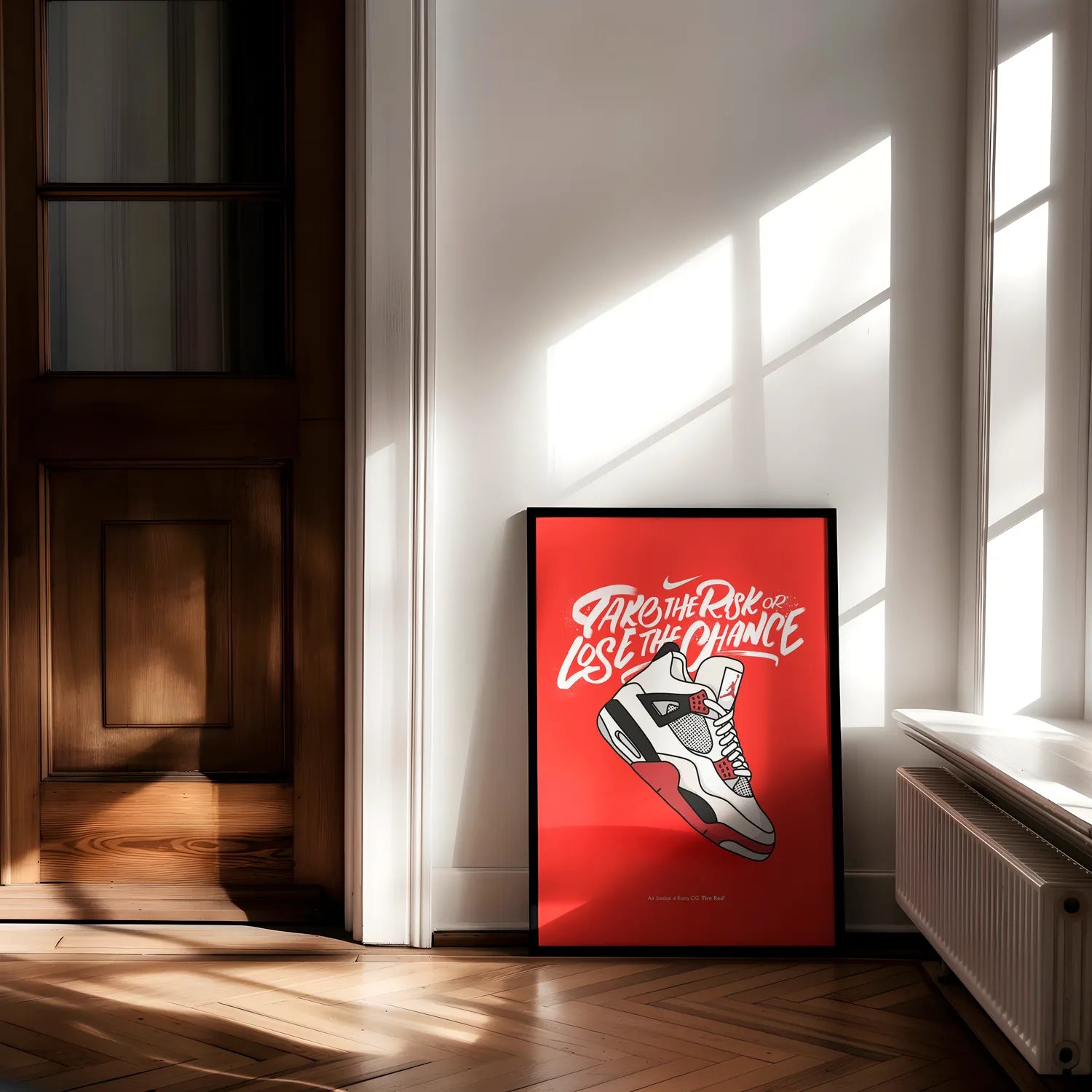 Air Jordan 4 Retro OG ''Fire Red'' Plakat