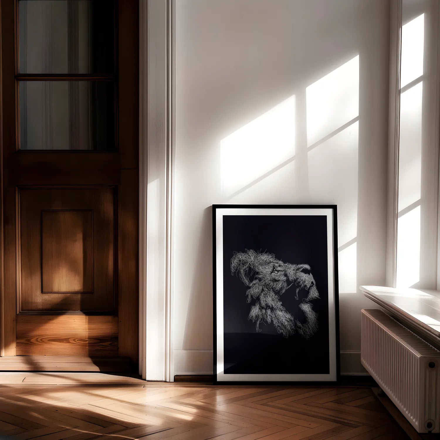 Lion Drawing Plakat