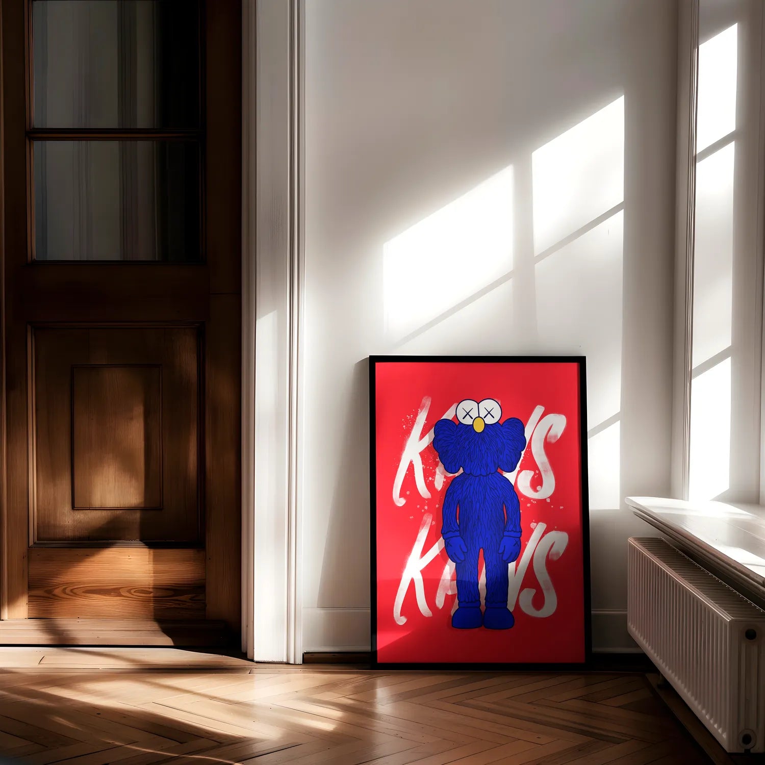 Blue Kaws Plakat