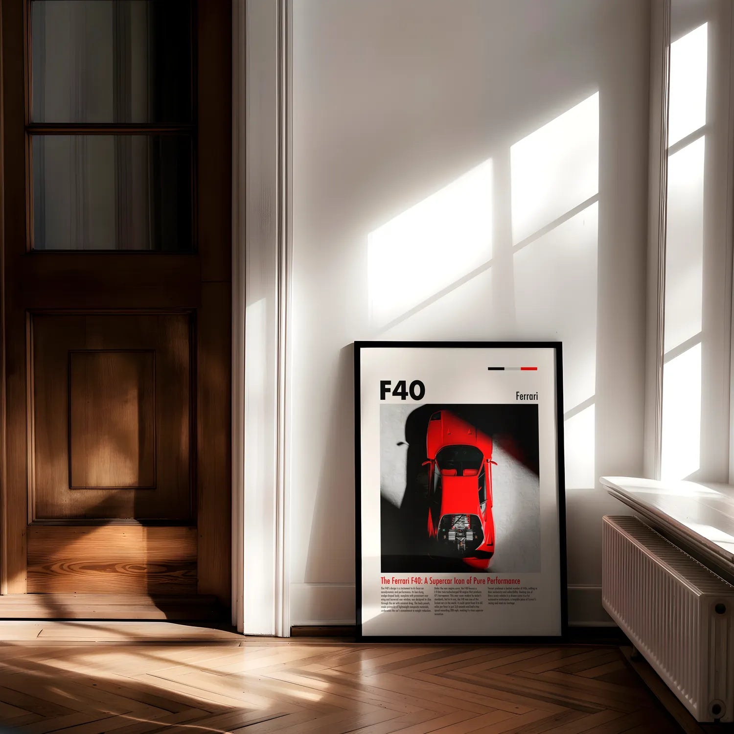 Ferrari F40 Plakat