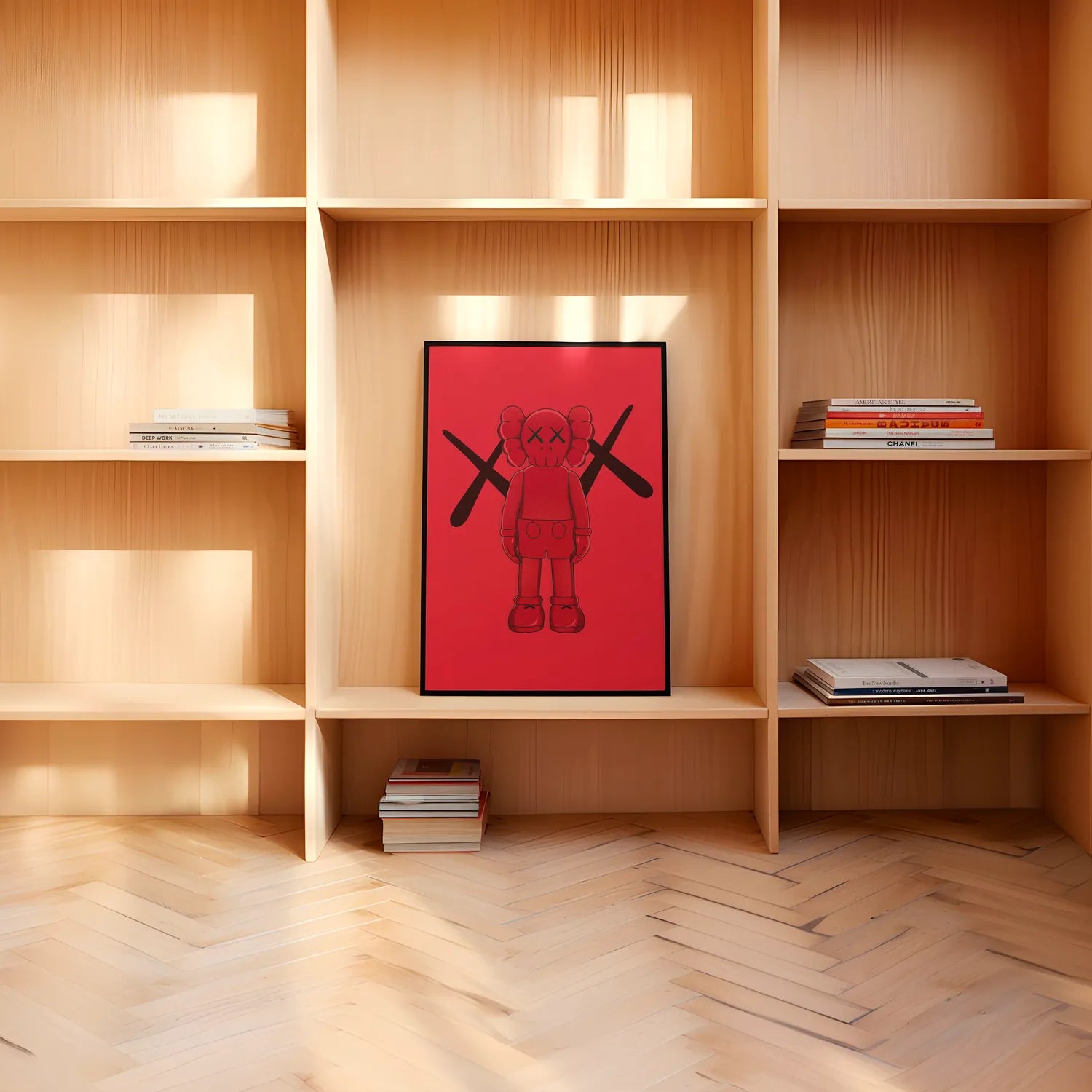 Red KAWS Plakat