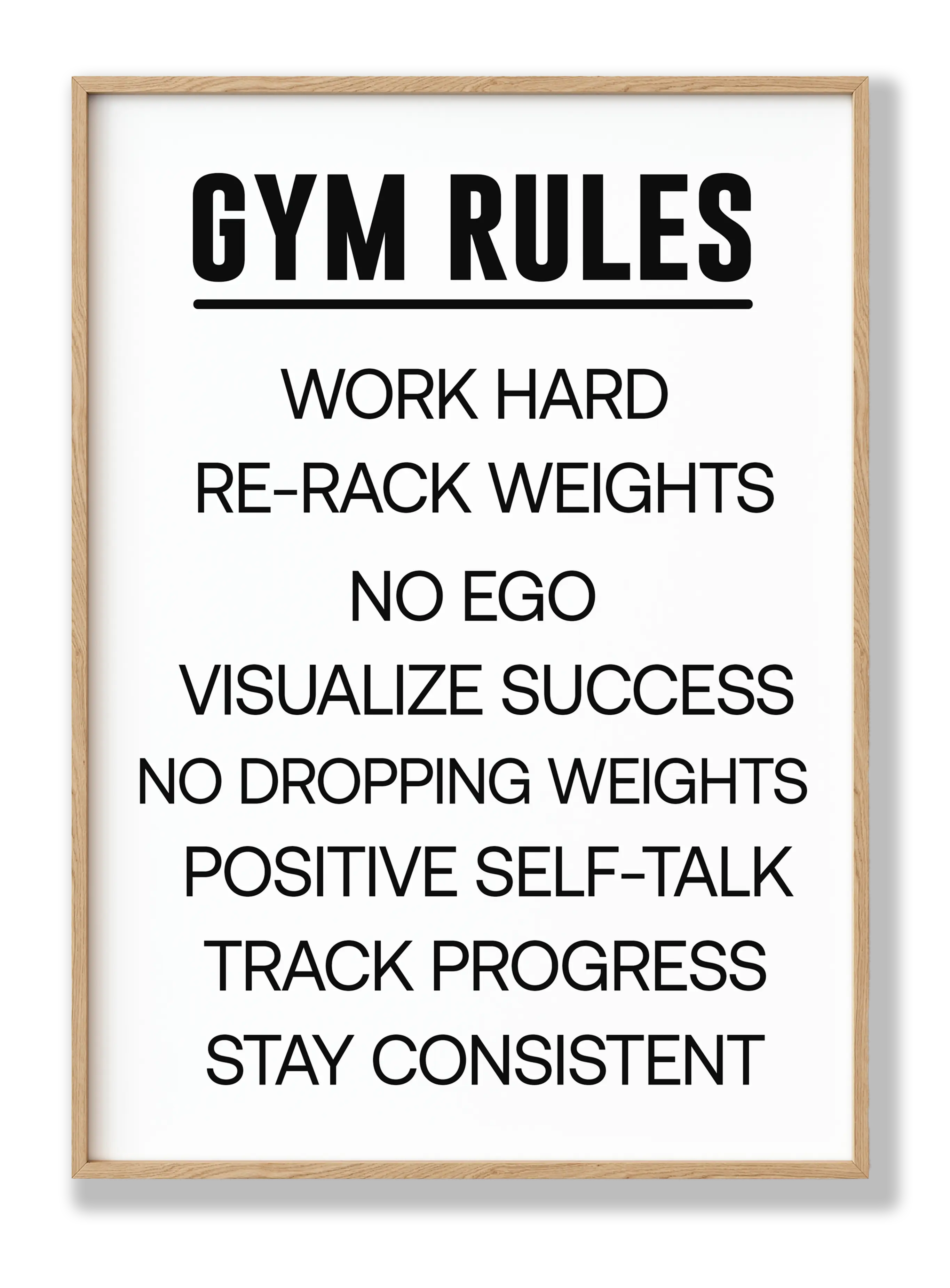 Gym Rules Plakat