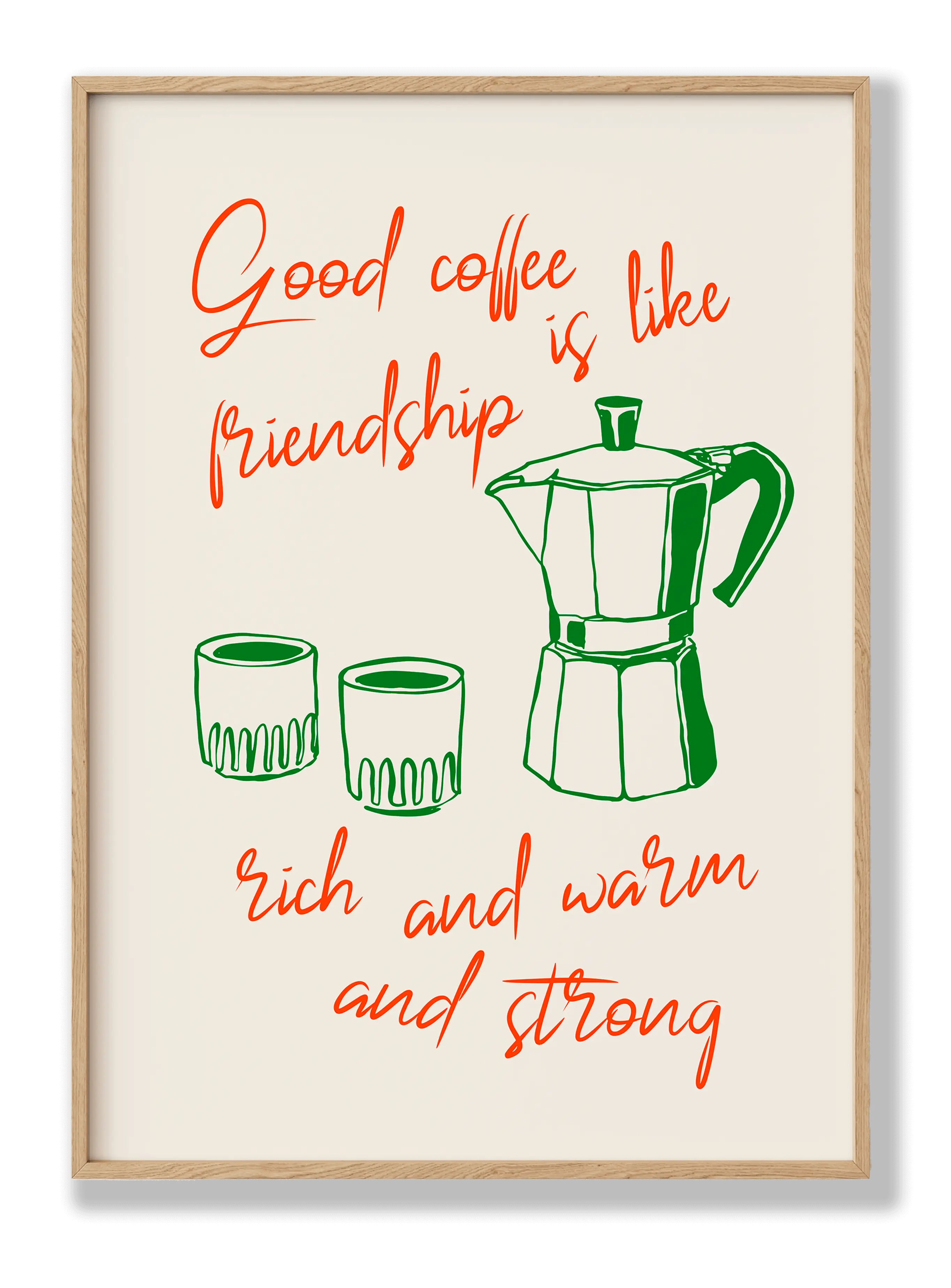 Coffee Is Friendship Poster