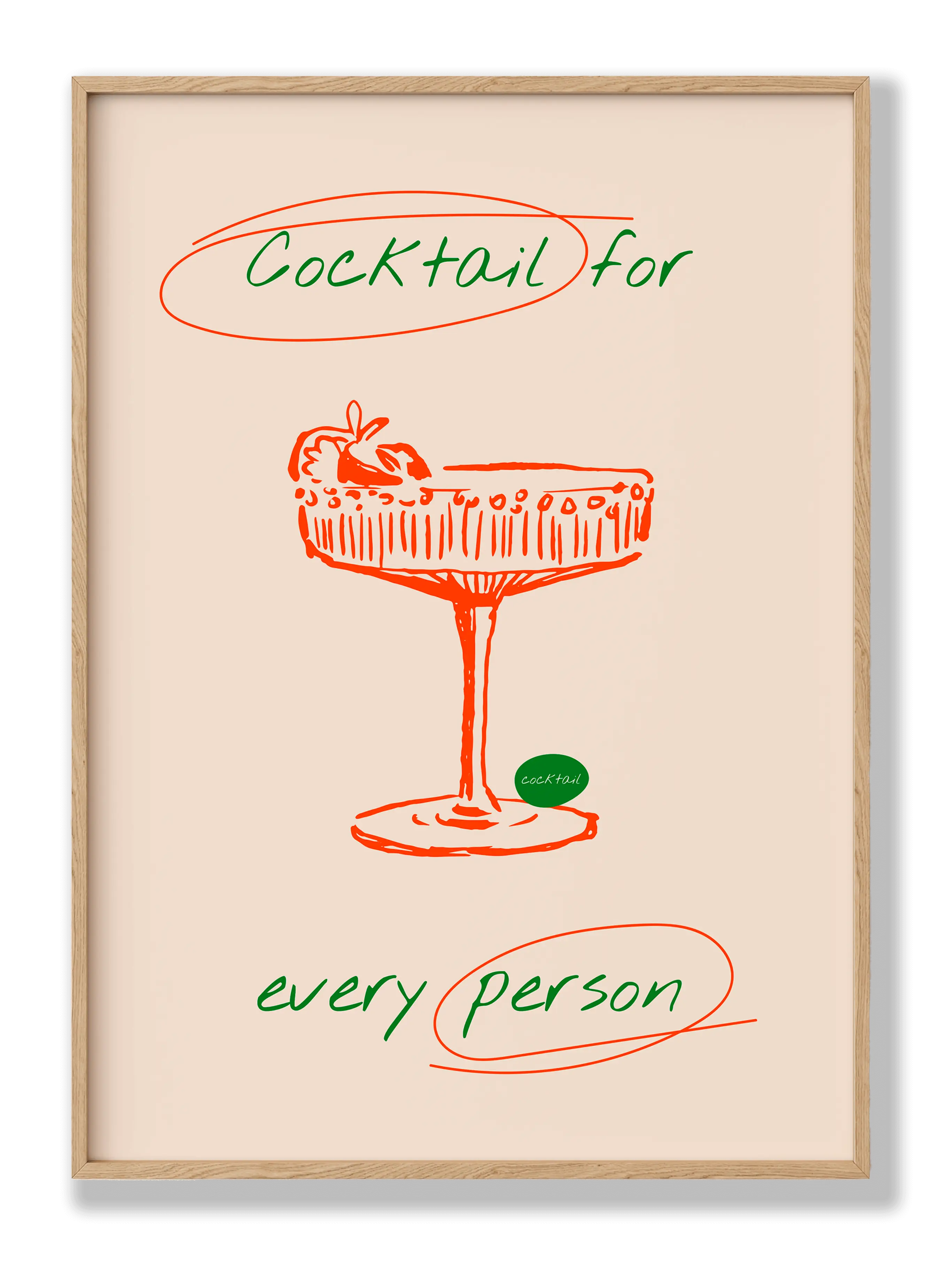Cocktail Person Plakat