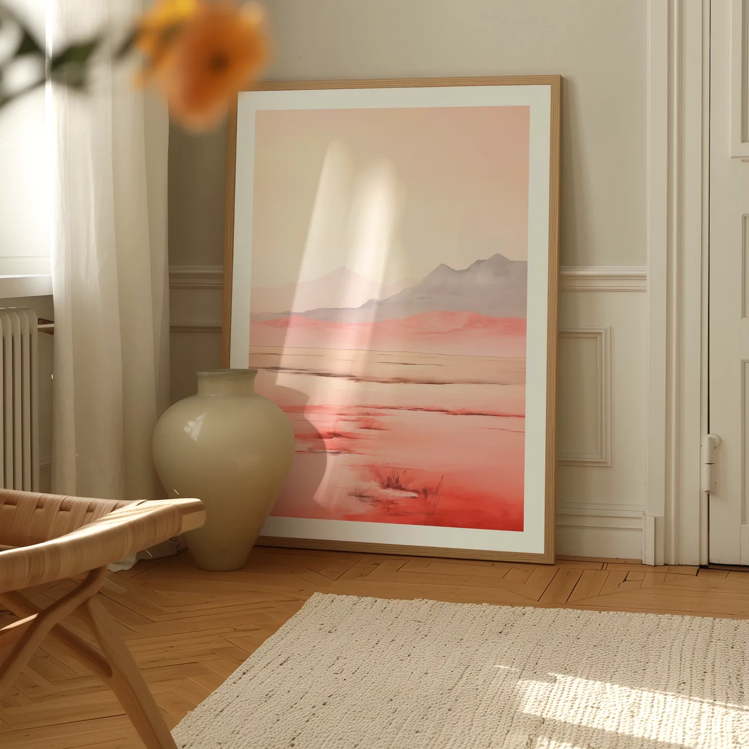 Red Savannah Abstract Plakat