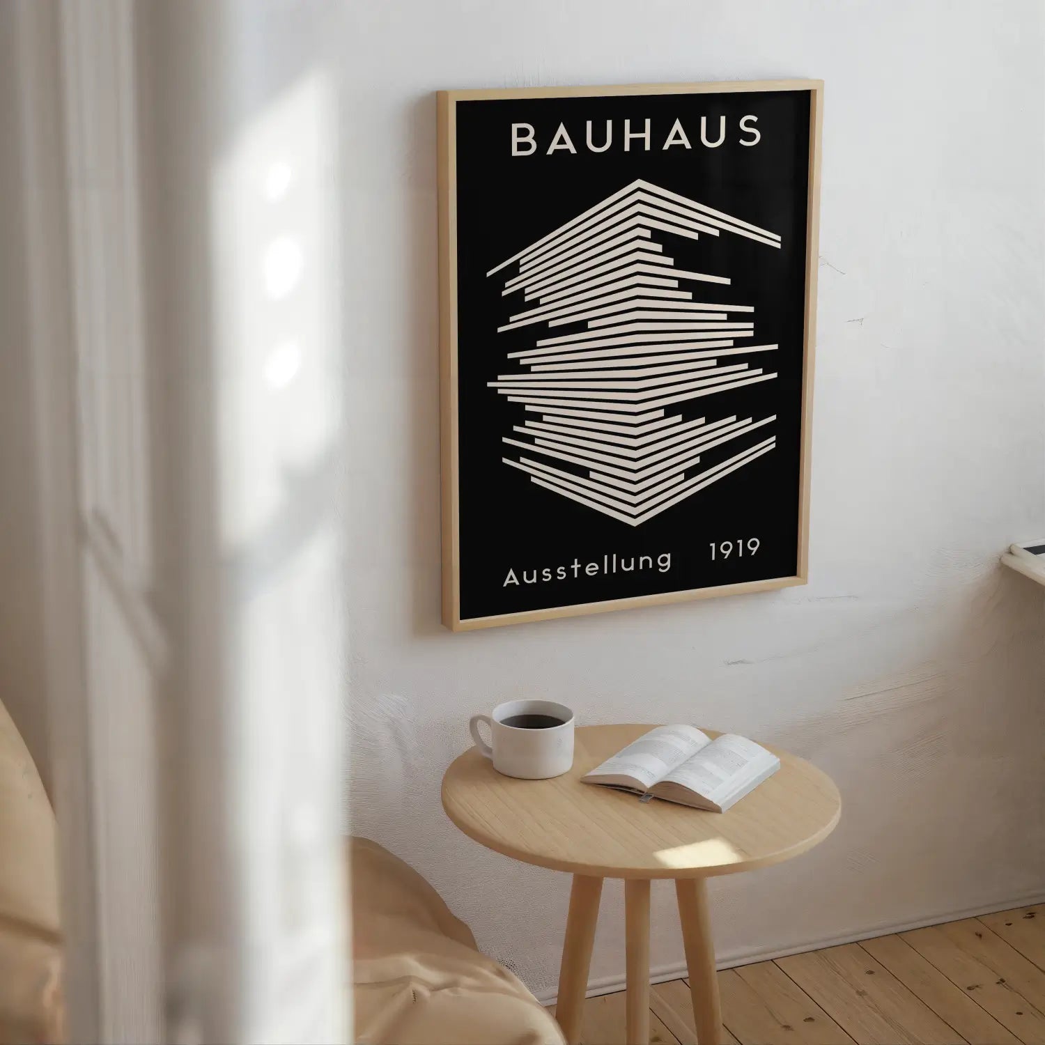 Bauhaus 1919 Black Stripes Plakat