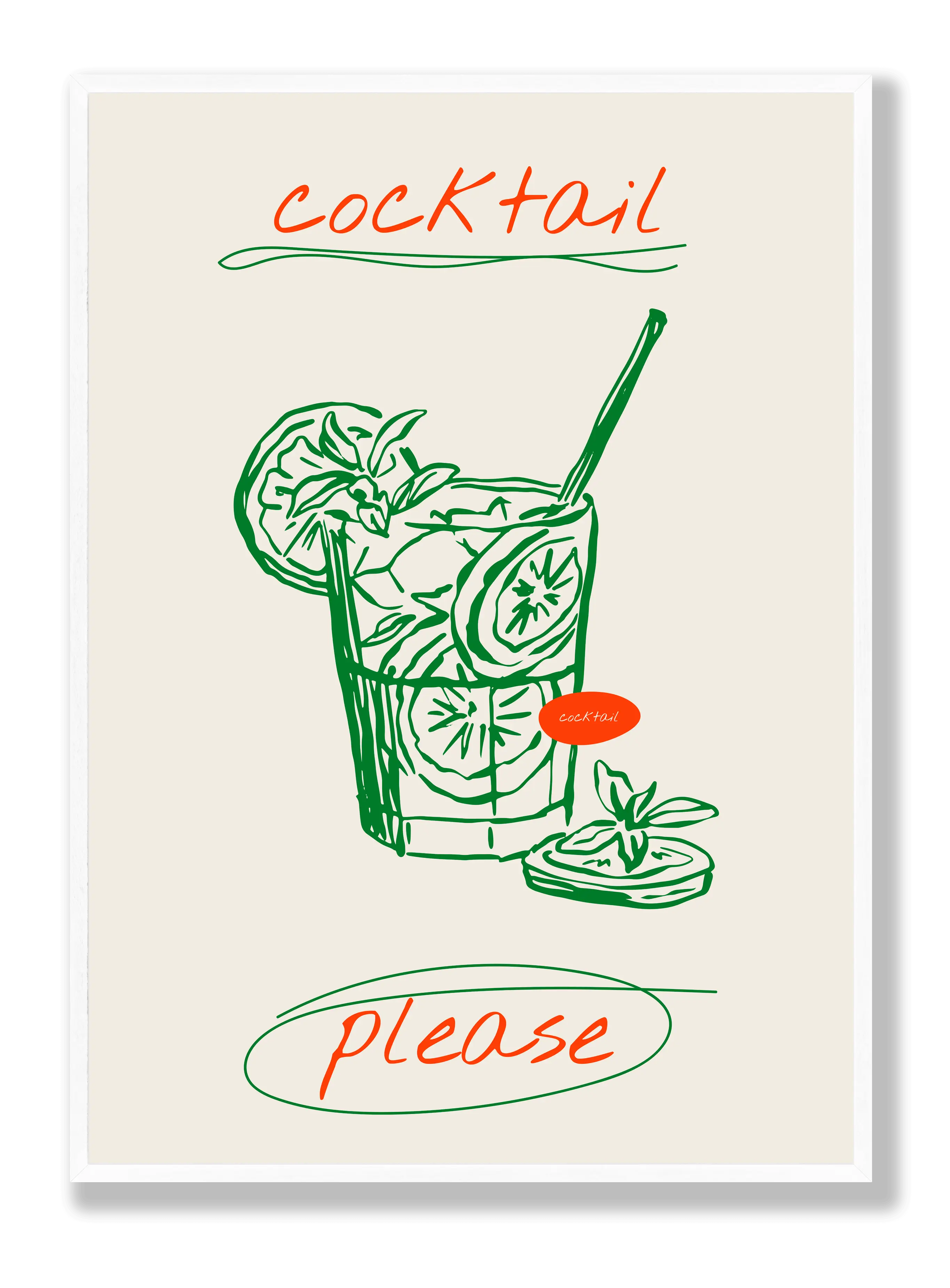 Cocktail Please Plakat